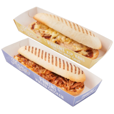 Mama's panini pulled chicken of BBQ chicken